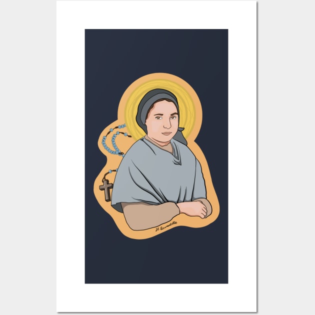 St. Bernadette Wall Art by mfrancescon13